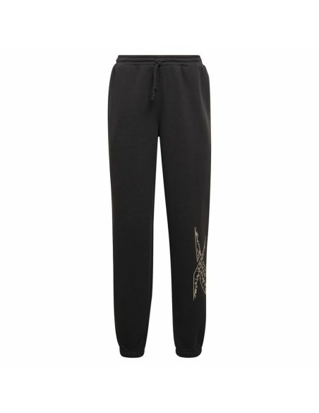 Calças de Treino para Adultos Reebok Modern Safari Jogger Mulher Preto | Tienda24 Tienda24.eu