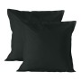 Capa de almofada HappyFriday BASIC Preto 60 x 60 cm (2 Unidades) | Tienda24 - Global Online Shop Tienda24.eu