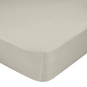 Lenzuolo con angoli aderenti HappyFriday Basic Beige 90 x 200 x 32 cm di HappyFriday, Lenzuola e federe per cuscino - Rif: D1...