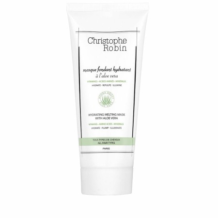 Maschera per Capelli Christophe Robin Idratante Aloe Vera (200 ml) di Christophe Robin, Balsami ad azione profonda e trattame...