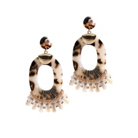 Buy Ladies'Earrings Lola Casademunt Rings Brown