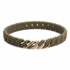 Ladies'Bracelet TheRubz 15-100-362 Golden Stainless steel Green