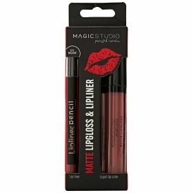 Set de Maquillaje Magic Studio Matte Lipgloss & Lipliner (2 pcs) de Magic Studio, Pintalabios - Ref: S4513373, Precio: 2,73 €...