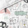 Bedspread (quilt) HappyFriday Moshi Moshi Multicolour 180 x 260 cm animals by HappyFriday, Patchwork Quilts & Coverlets - Ref...