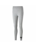 Leggings de Desporto de Mulher Puma Essentials Logo Cinzento claro | Tienda24 Tienda24.eu