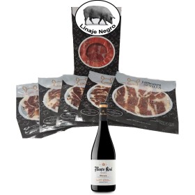 Presunto Ibérico de Porco Linaje Negro 100 g 5 Sobrescritos de Linaje Negro, Presuntos - Ref: D0600182, Preço: 110,14 €, Desc...