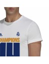 Camiseta de Fútbol de Manga Corta Hombre Adidas Real Madrid Champions 2022 | Tienda24 Tienda24.eu