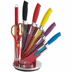 Set di Coltelli da Cucina con Supporto Royalty Line Multicolore 15 x 15 x 35 cm di Royalty Line, Set di coltelli da cucina - ...