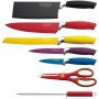 Set of Kitchen Knives and Stand Royalty Line Multicolour 15 x 15 x 35 cm by Royalty Line, Kitchen Knife Sets - Ref: D0600232,...