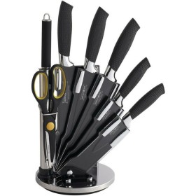 Set di Coltelli da Cucina con Supporto Royalty Line Nero 15 x 15 x 35 cm di Royalty Line, Set di coltelli da cucina - Rif: D0...