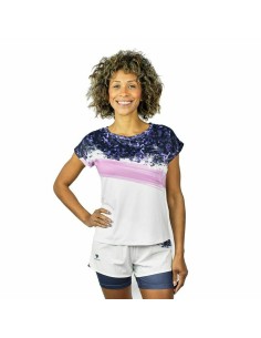 Damen Kurzarm-T-Shirt Puma Ess+ Nova Shine Weiß | Tienda24 Tienda24.eu