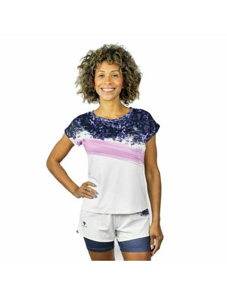 Maglia a Maniche Corte Donna Cartri Bastet Rosa Lilla Bianco Padel da Cartri, Donna - Ref: S6470020, Precio: 22,05 €, Descuen...