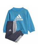 Conjunto de Desporto para Bebé Adidas Badge of Sport French Terry Azul | Tienda24 Tienda24.eu