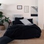 Housse de Couette HappyFriday BASIC Noir 200 x 200 cm de HappyFriday, Couettes et housses de couette - Réf : D1610520, Prix :...