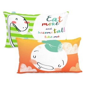 Cushion cover HappyFriday LITTLE W Multicolour 50 x 30 cm by HappyFriday, Cushion Covers - Ref: D1614426, Price: 4,36 €, Disc...