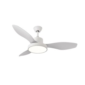 Ventilador de Techo con Luz Romimex Blanco de Romimex, Ventiladores de techo con lámpara - Ref: D1616191, Precio: 156,14 €, D...