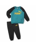 Baby's Tracksuit Puma Minicat Essentials Black Blue | Tienda24 Tienda24.eu