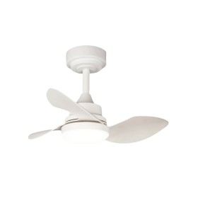 Ventilatore da Soffitto con Luce Romimex Bianco Grigio di Romimex, Ventilatori da soffitto con lampada - Rif: D1616543, Prezz...