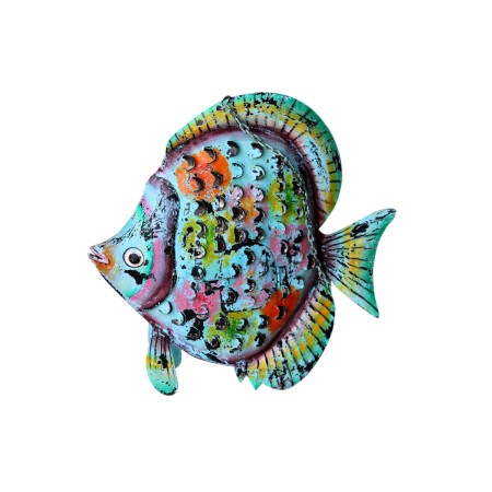 Wall Decoration Romimex Blue Green Fish 60 x 65 x 11 cm by Romimex, Ornaments - Ref: D1616600, Price: 156,15 €, Discount: %