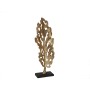 Sculpture Romimex Black Golden Aluminium MDF Wood 32 x 89 x 14 cm Leaf of a plant by Romimex, Sculptures - Ref: D1617113, Pri...