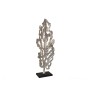 Sculpture Romimex Noir Argenté Aluminium Bois MDF 32 x 89 x 14 cm Feuille d'une plante de Romimex, Sculptures - Réf : D161711...