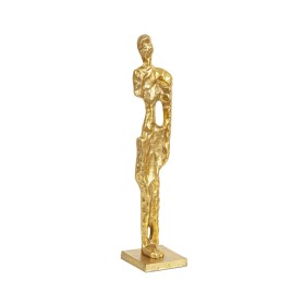 Escultura Romimex Dorado Aluminio 9 x 40 x 9 cm Hombre de Romimex, Esculturas - Ref: D1617150, Precio: 54,44 €, Descuento: %