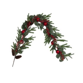 Christmas garland Romimex Red Green Golden Polyethylene Fir Christmas Baubles 20 x 150 x 20 cm by Romimex, Christmas - Ref: D...