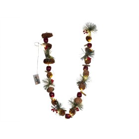 Christmas garland Romimex Brown Red Green Polyethylene Apple 5 x 120 x 5 cm Lights by Romimex, Christmas - Ref: D1617594, Pri...