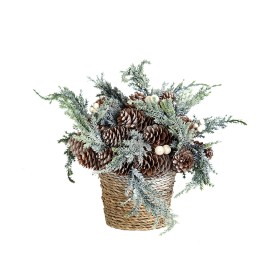 Plante décorative Romimex Vert Gris Pomme de pin Sapin 18 x 18 x 18 cm de Romimex, Noël - Réf : D1617600, Prix : 17,67 €, Rem...