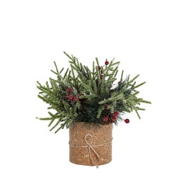 Pianta Decorativa Romimex Verde Beige Vischio Abete 30 x 30 x 30 cm di Romimex, Natale - Rif: D1617636, Prezzo: 15,80 €, Scon...