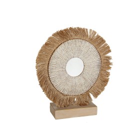 Statua Decorativa Romimex Beige Naturale 8 x 33 x 29 cm Con frange Disco di Romimex, Soprammobili - Rif: D1617802, Prezzo: 38...