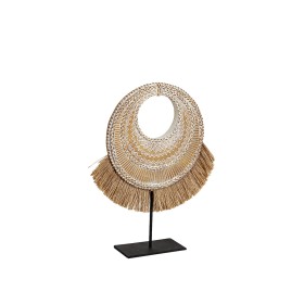 Decorative Figure Romimex Beige Natural 6 x 29 x 26 cm With tassles Disco by Romimex, Ornaments - Ref: D1617812, Price: 29,02...