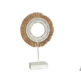 Figura Decorativa Romimex Beige Natural 9 x 48 x 29 cm Con flecos Disco de Romimex, Adornos - Ref: D1617814, Precio: 57,51 €,...