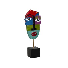 Figura Decorativa Romimex Multicolor Cara 20 x 53 x 11 cm art deco de Romimex, Adornos - Ref: D1618147, Precio: 80,13 €, Desc...