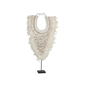 Decorative Figure Romimex White Shell necklace 40 x 60 x 15 cm by Romimex, Ornaments - Ref: D1618646, Price: 86,29 €, Discoun...