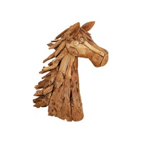 Sculpture Romimex Natural Teak 35 x 90 x 25 cm Horse by Romimex, Sculptures - Ref: D1618683, Price: 266,42 €, Discount: %