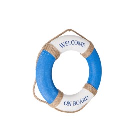 Wall Decoration Romimex Blue White Lifebuoy 50 x 50 x 3 cm by Romimex, Ornaments - Ref: D1619335, Price: 16,98 €, Discount: %