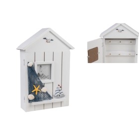 Armadietto portachiavi Romimex Bianco 20 x 31 x 7 cm Casetta di Romimex, Armadi a chiave - Rif: D1619378, Prezzo: 11,47 €, Sc...