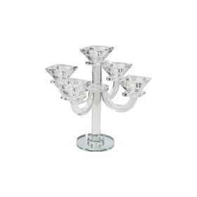 Candelabro Romimex Transparente Vidrio 20 x 24 x 20 cm de Romimex, Candelabros y portavelas - Ref: D1619409, Precio: 56,52 €,...