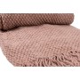 Manta Romimex Cor de Rosa Com franja 130 x 200 x 1 cm de Romimex, Cobertores e colchas - Ref: D1619426, Preço: 46,20 €, Desco...