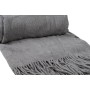 Manta Romimex Gris Con flecos 130 x 200 x 1 cm de Romimex, Mantas y colchas - Ref: D1619431, Precio: 48,25 €, Descuento: %