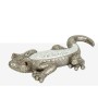 Decorative Figure Romimex Silver Mosaic Lizard 40 x 7 x 20 cm by Romimex, Ornaments - Ref: D1619603, Price: 29,02 €, Discount: %