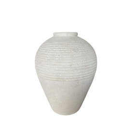 Jarrón Romimex Blanco Terracota 40 x 50 x 40 cm de Romimex, Jarrones - Ref: D1628768, Precio: 81,32 €, Descuento: %