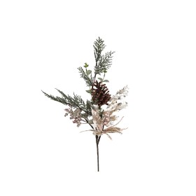 Weihnachtsschmuck Romimex Braun grün Rosa Blomster Kiefernzapfen Zweig 16 x 67 x 15 cm von Romimex, Weihnachten - Ref: D16291...