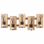 Wall mounted coat hanger Alexandra House Living Natural Fir wood 10 x 23 x 60 cm | Tienda24 - Global Online Shop Tienda24.eu