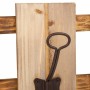 Wall mounted coat hanger Alexandra House Living Natural Fir wood 10 x 23 x 60 cm | Tienda24 - Global Online Shop Tienda24.eu