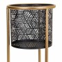 Plantador Alexandra House Living Preto Dourado Metal 23 x 60 x 23 cm Com suporte de Alexandra House Living, Vasos - Ref: D163...