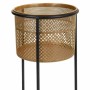 Cache-pot Alexandra House Living Noir Doré Métal 24 x 50 x 24 cm Avec support de Alexandra House Living, Cache-pots - Réf : D...