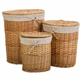 Set of Baskets Alexandra House Living Natural wicker Willow wood 3 Pieces by Alexandra House Living, Laundry Baskets - Ref: D...