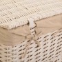 Conjunto de Cestos Alexandra House Living Branco vime Madeira de salgueiro 3 Peças de Alexandra House Living, Cestos para for...